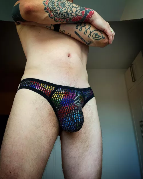 Andrew Christian Disco camo for fancy Friday! by am4nwithnoplan