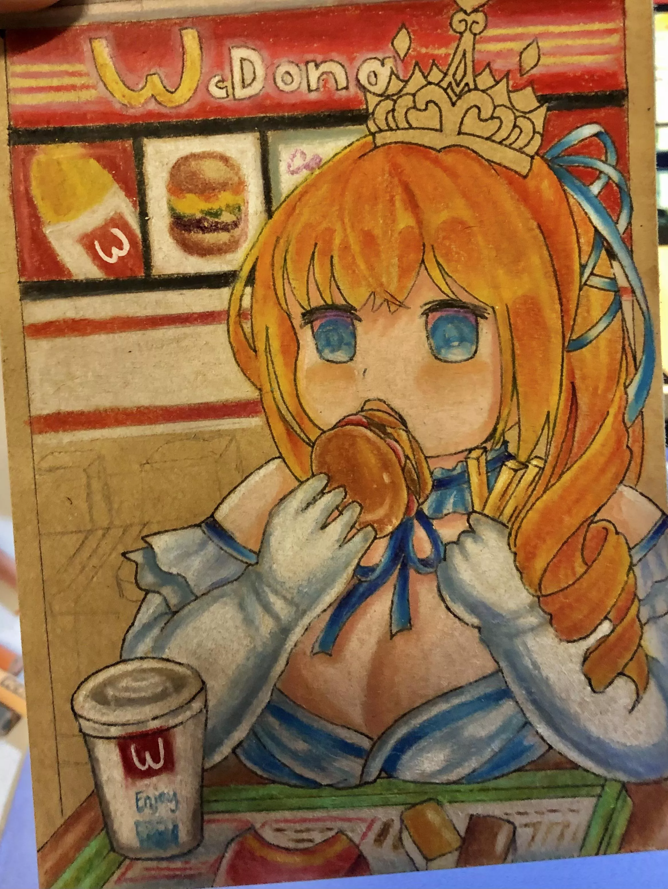 Anime world eating McDonald’s posted by Maybabii2022