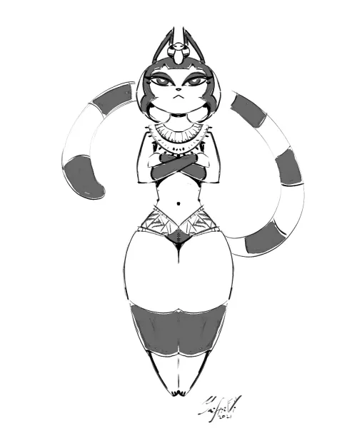 Ankha AnimalCrossing, by me (JaiZub on FA) by JaiHirvi
