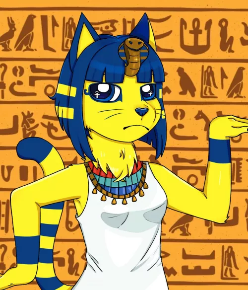 Ankha (Art by me) by Mysteryp0rtal