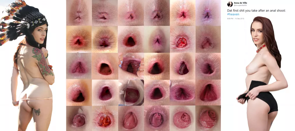 Anna De Ville's Asshole Collage by alandoo