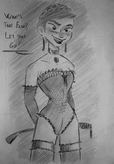 Anna domme sketch [Frozen] (SAVAPER) by Flereicem