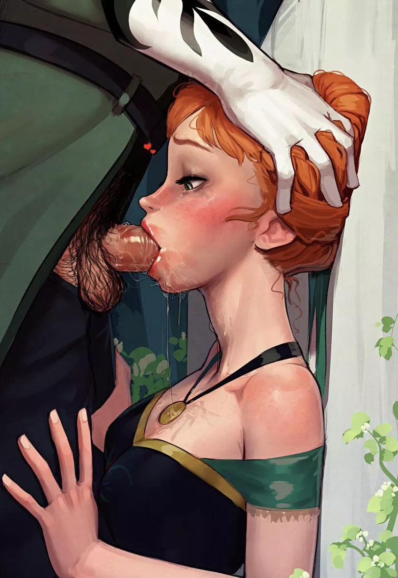 Anna gets her throat used posted by Unlucky-Sprinkles167