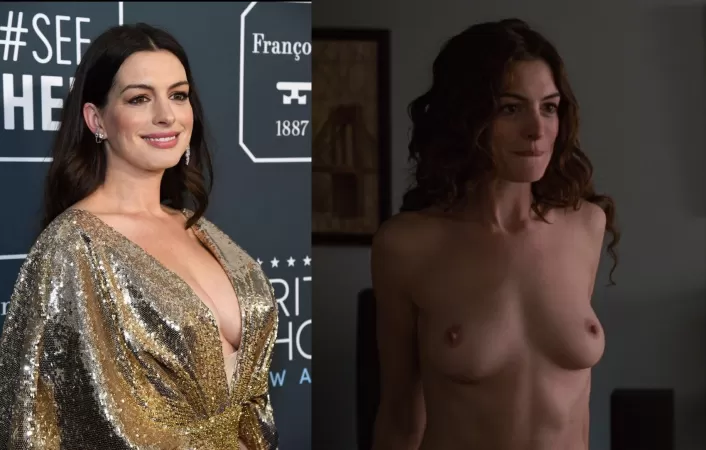 Anne Hathaway on/off by TopherGreen420