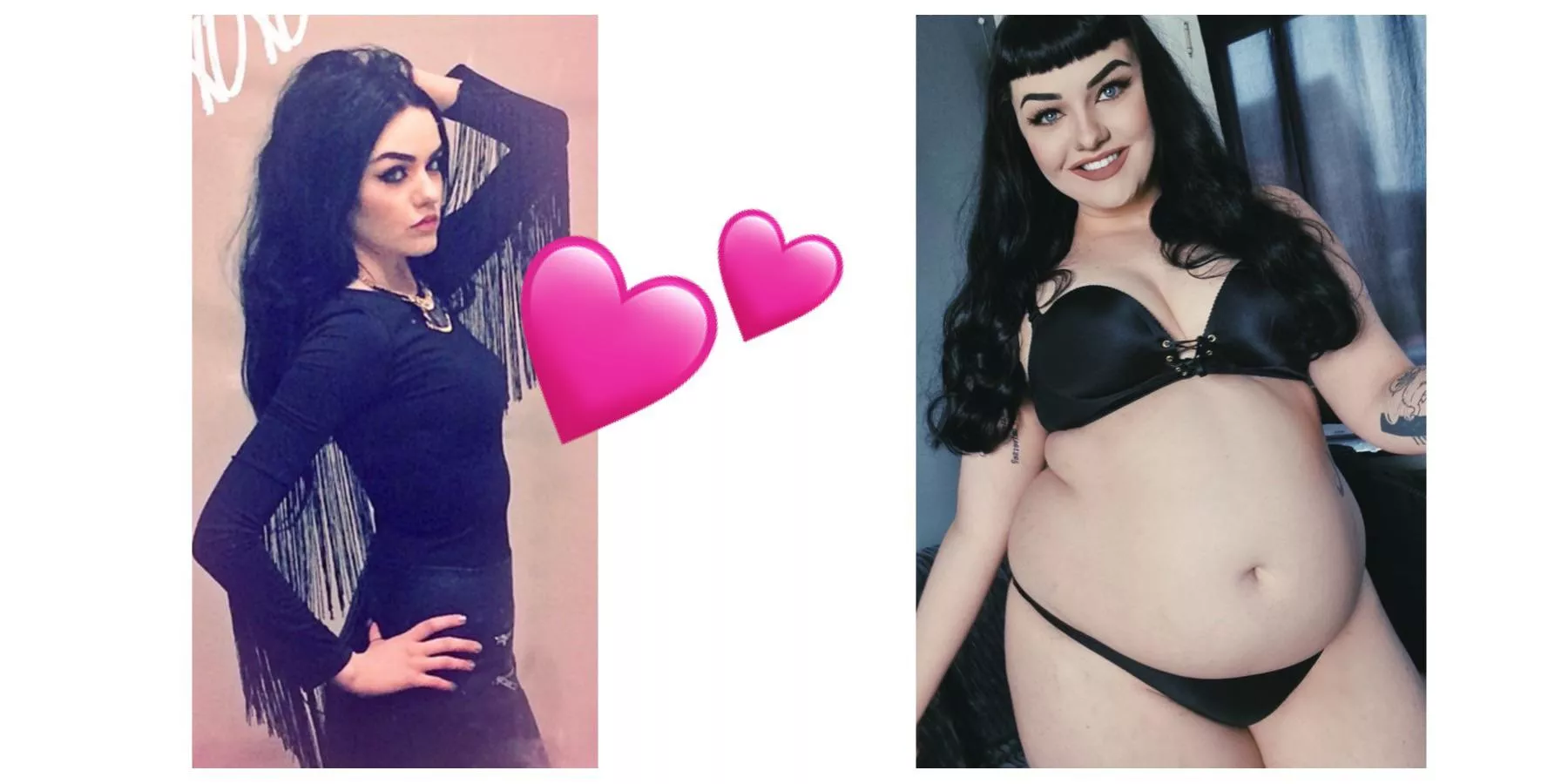 Another before & after for you. How did I become such a greedy fatty? 🤤 posted by hmmwelp