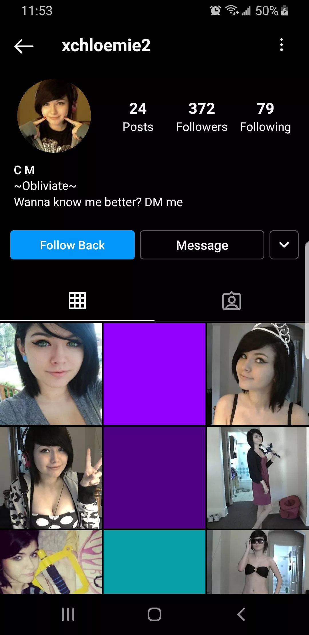 Another fake instagram account posted by crochunter100