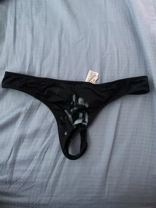 Another load dropped on this thong. Friends sister by crizpey