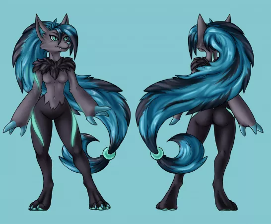 Another Pokemon OC of mine, a shiny Zoroark! (art by me, @sneepydraws on Twitter) by IncrediblySneepy