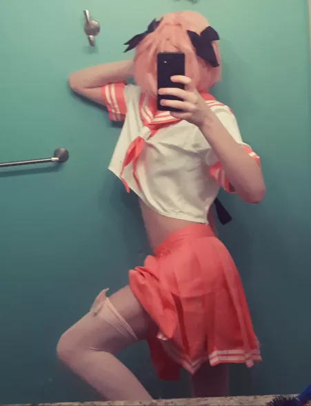 Another pose showing the thigh highs by MRxBISCUIT