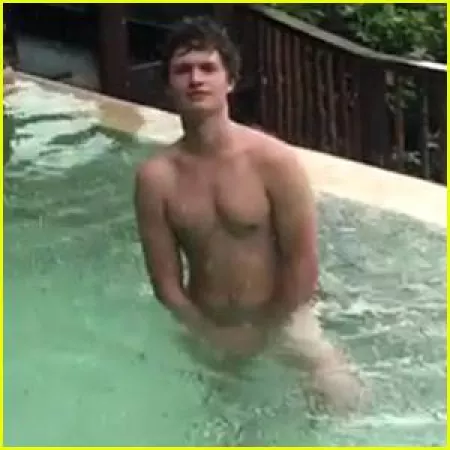 Ansel Elgort skinny dipping by russwriter67