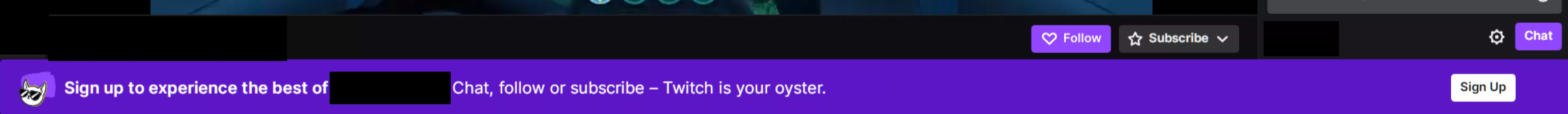Any idea how to get rid of this purple bar w/o logging in? Thank you. by Sparecat1899
