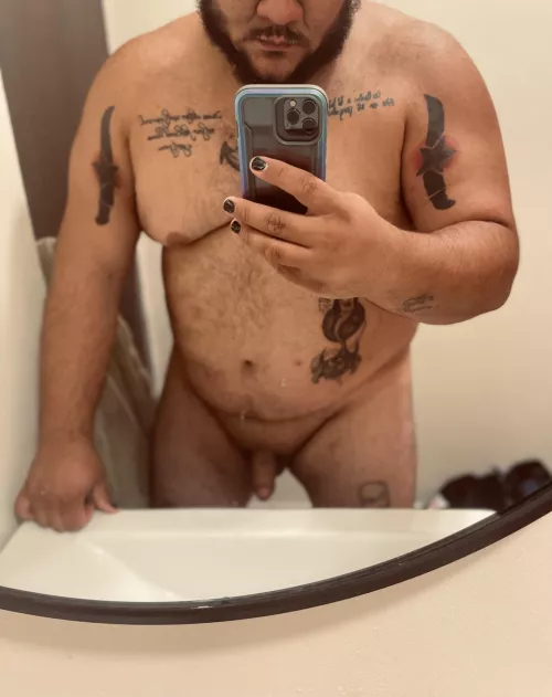 Any lady likes being overpowered, bent over the sink, and getting stretched out slowly? by Flat-Evening30