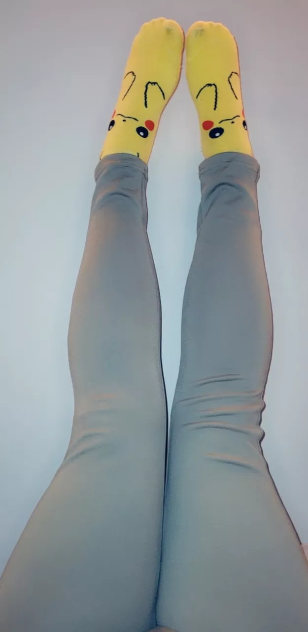 Any love for my pika socks? 🥺🖤 posted by foxxcii