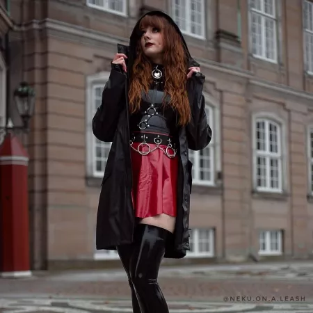 Any one else that has a thing for rain jackets and latex?☔ Photo by @mai.captures by Neku_On_A_Leash