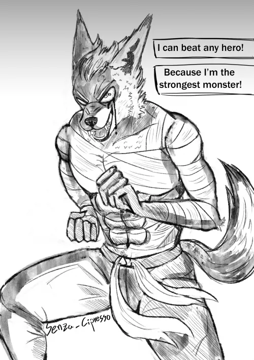 Any One punch man fans here? lol. I really like Garou so I wanted to draw him as a Wolfy, since that's the animal he represents mostly. Anyways enjoy by senza_cipresso
