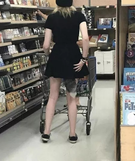 Any videos of walking around in public with tails in? by night_walkr