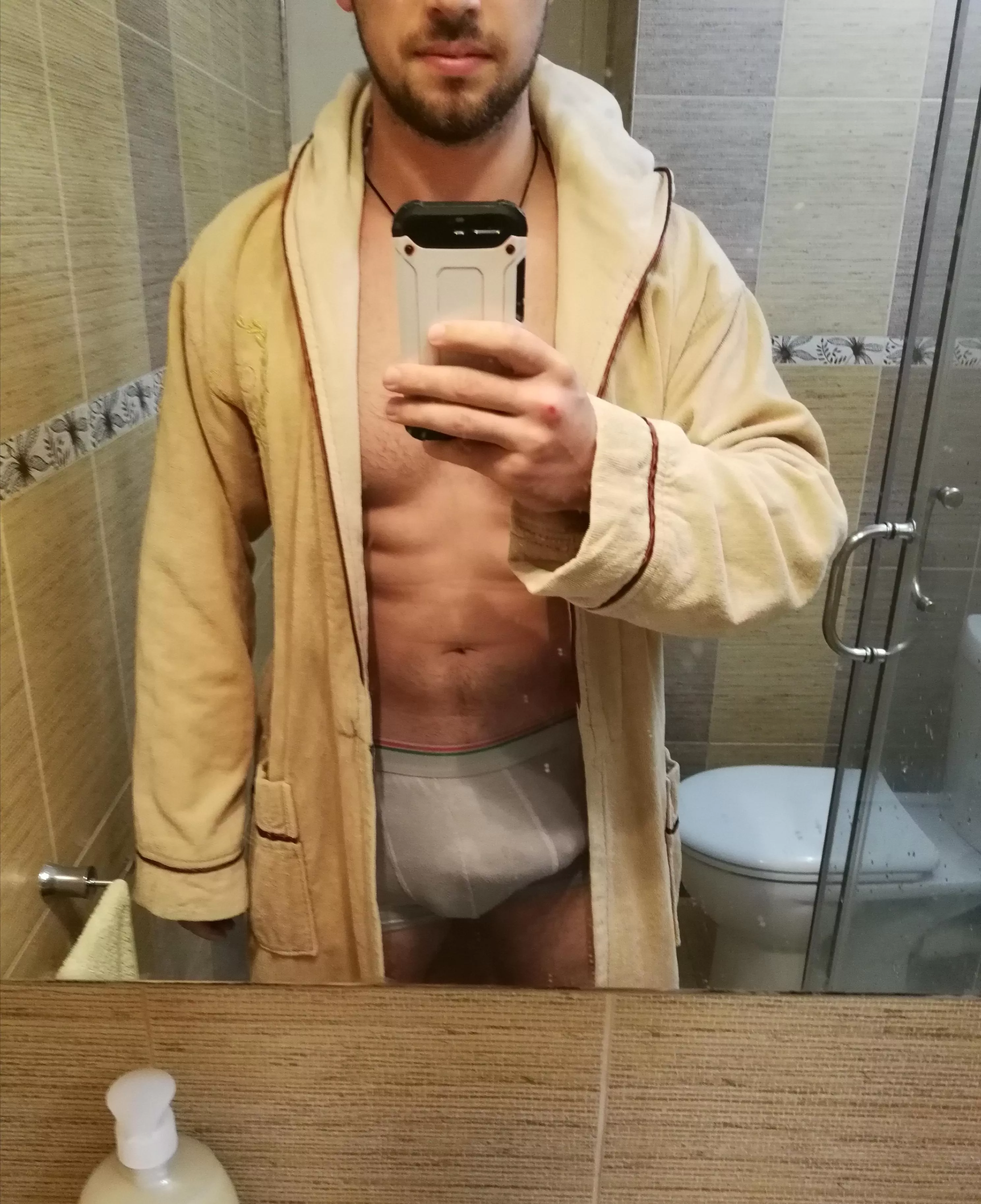 Anybody wanna hop in the shower with me 😋? posted by Dr__Pleasure