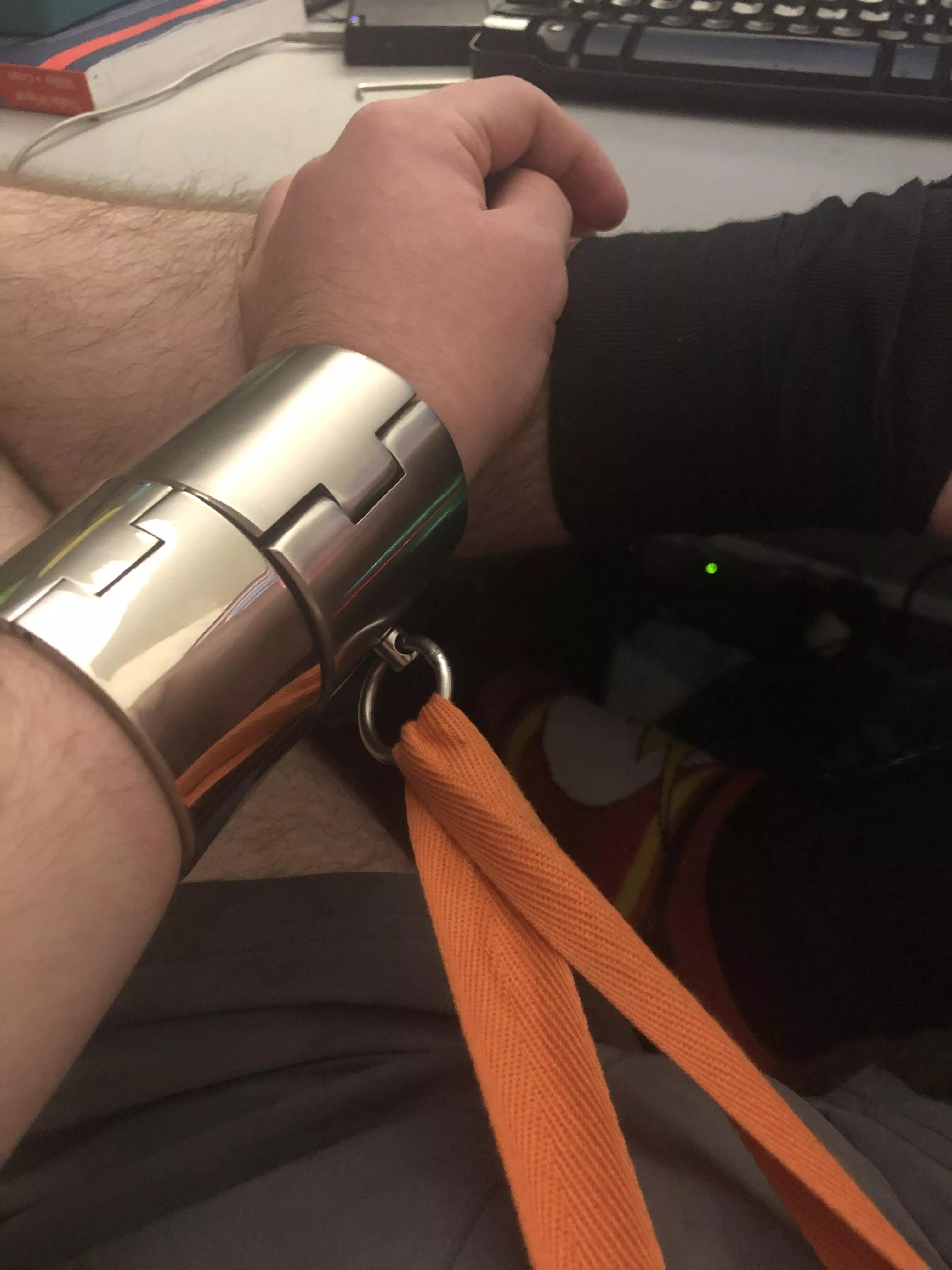 Anybody want to be the one to lock me up in more metal and have their way with me? posted by AzureShinobii