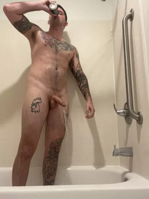 Anyone else down for shower beers? by TatttedTease