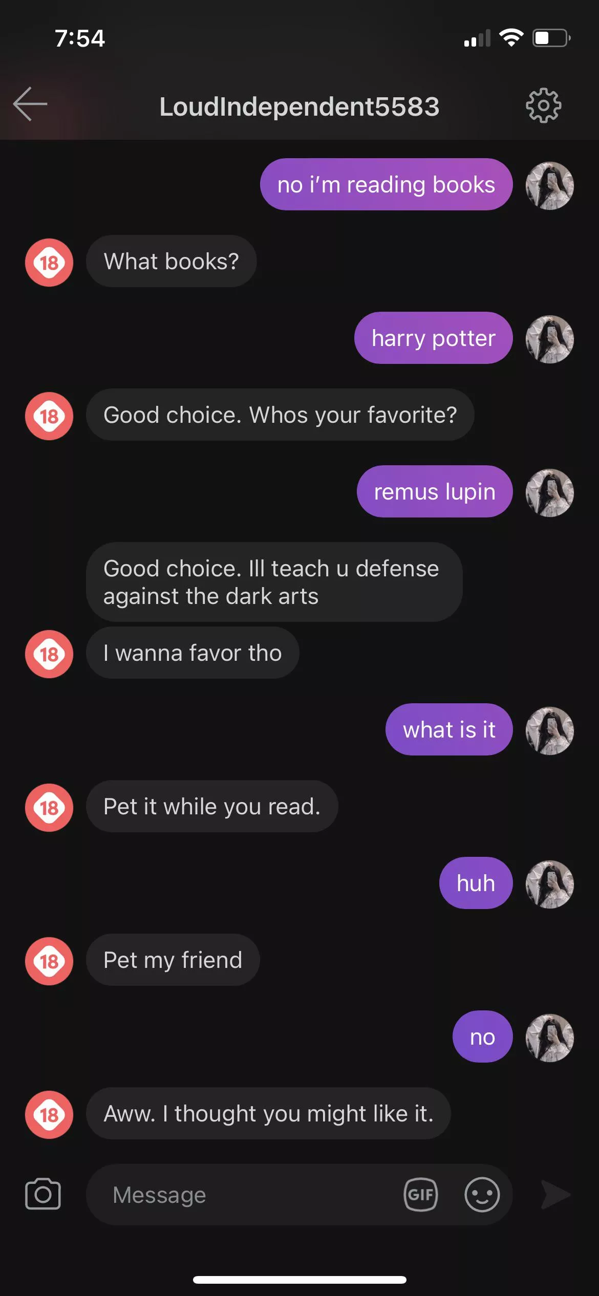 anyone else tired of messages like these when you’re trying to be non sexual? posted by pixiefwairy