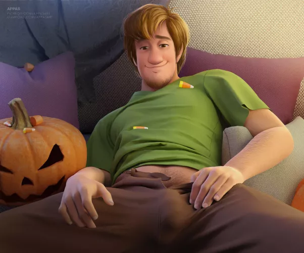 Anyone have more? Looking for more of this art pic by appasart and specifically of shaggy ;) perfect for Halloween season by NerdyRugs