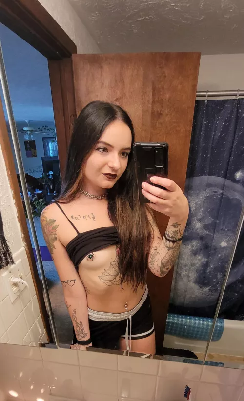 Anyone here looking for a little titty goth gf?🖤💋 by elvirarose_923