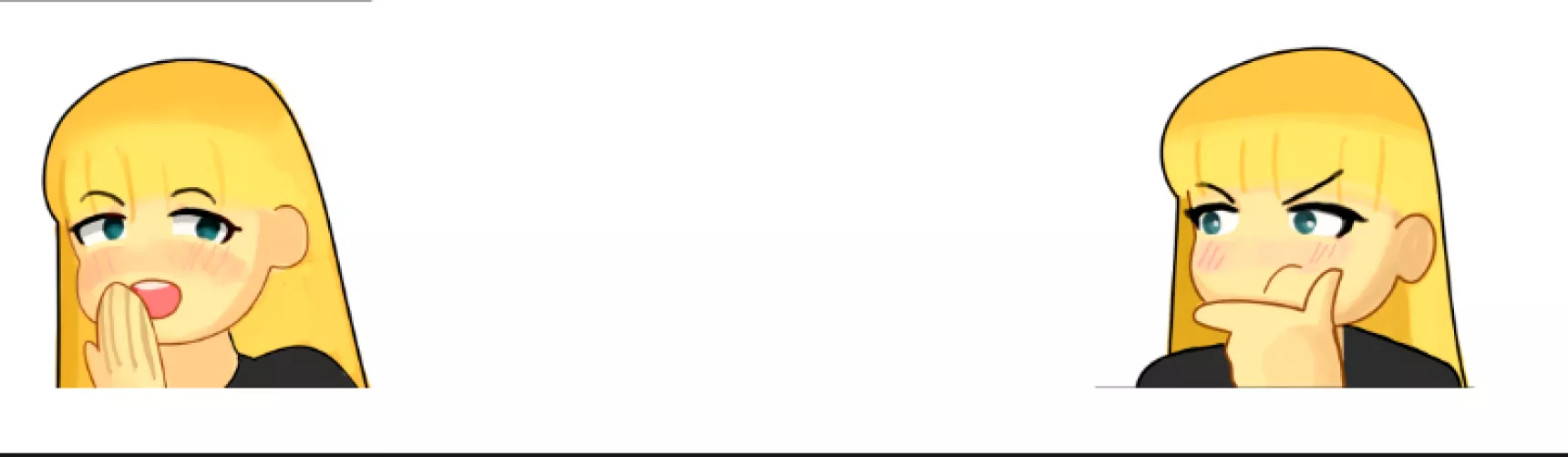 Anyone in need of Twitch emotes? I'm willing to do some for free since I'm trying to improve my skils. Here is an example of my work. by LyitHostage