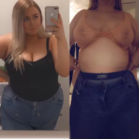 Anyone interested in watching me fail to squeeze into these jeans again 🤭🐷 by xoxorjx