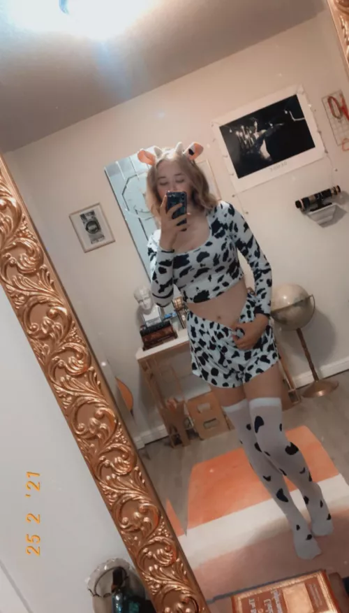 Anyone into the cow aesthetic? by wildmonochrome