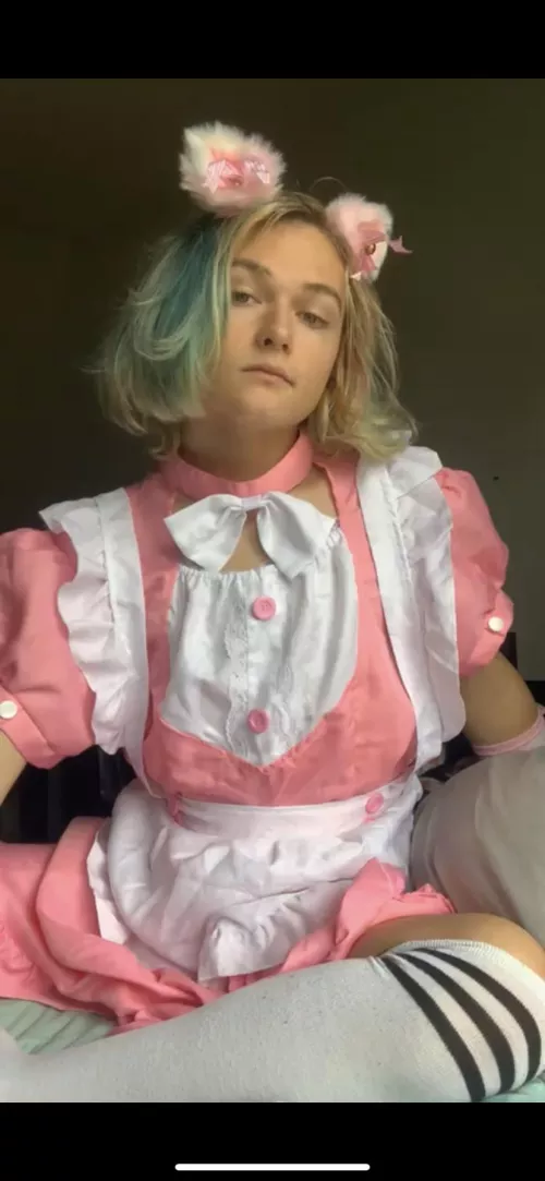 Anyone need a maid? 😘😋 by SoftTallFemboy