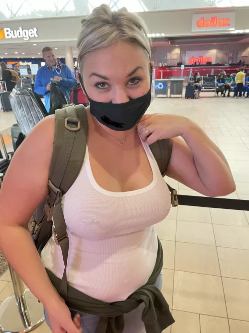 Anyone notice me in the PHX airport? A lot of heads were turning! 🤷🏼‍♀️ by kinkyWAcpl