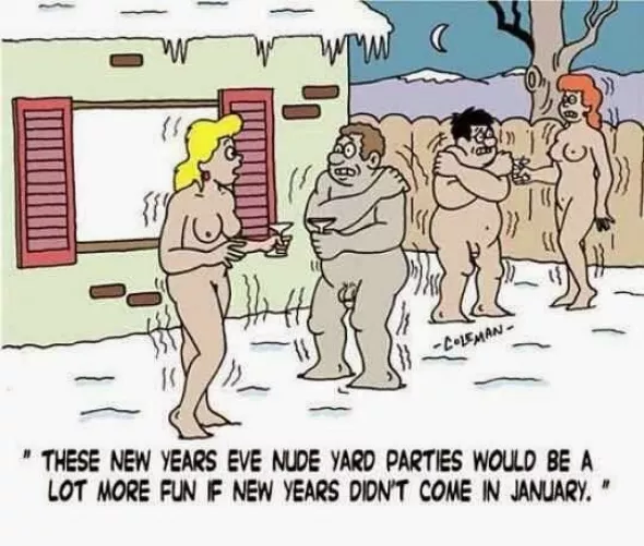 Anyone up for a New Years Eve nude yard party tonight? by NaturismNudismNet