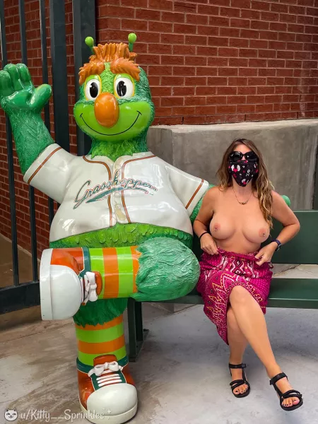 Anyone wanna go to a ball game with me? (=^•^=) by Kitty__Sprinkles