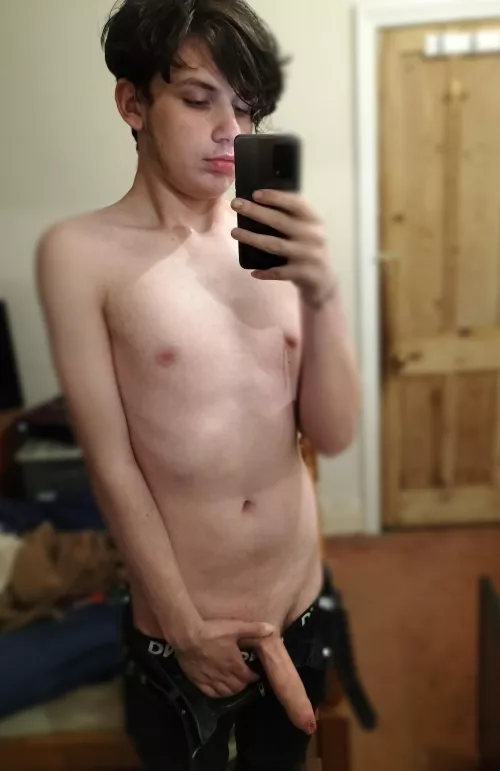 Anyone wanna play with this uncut shmeat?? by lilfemboi190