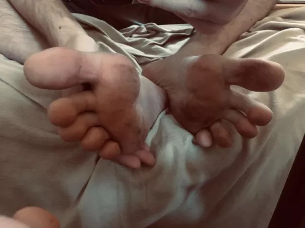 Anyone want to volunteer their hot, wet mouth to clean these dirty, stinky gym feet? Promise they taste great ;) by MyrosFeet