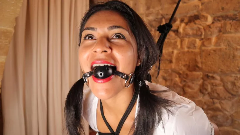 Apparently I can even smile with a gag in 😂 by My-Nina