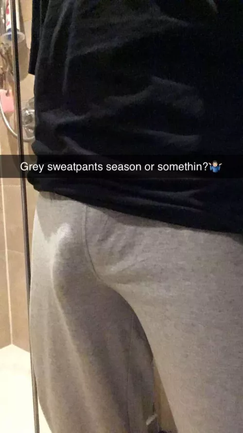 Apparently it’s grey sweatpants season? by Elygreen69