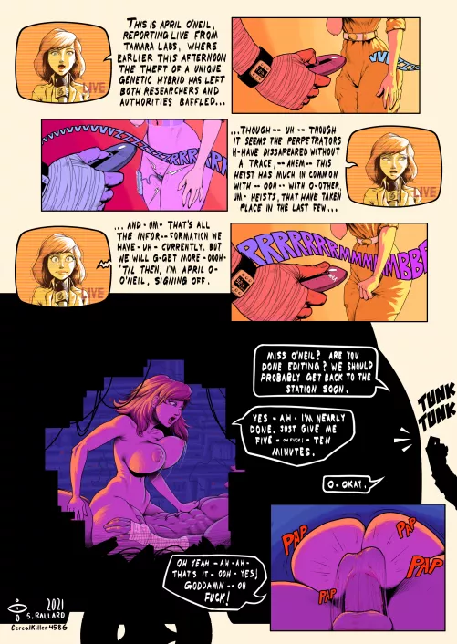 April O'neil has some public fun (CerealKiller4586) [Teenage Mutant Ninja Turtles] by CerealKiller4586