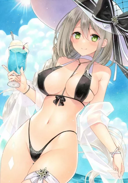 Aquila having a drink by staayy