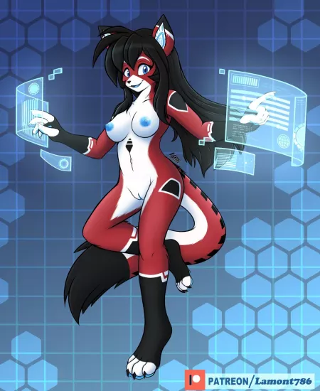 Ara looking up some files [F] (Lamont786) by TimmyChips