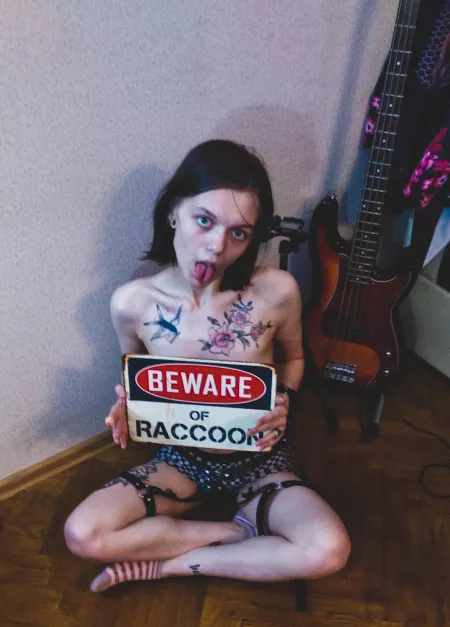 Are you brave enough😈🔥 to cum and catch me?😏🦝 by msrinamoon