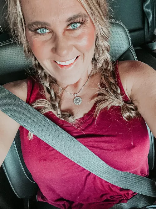 Are you jealous of the seatbelt 💺?!?!?!?!? by saltymama4