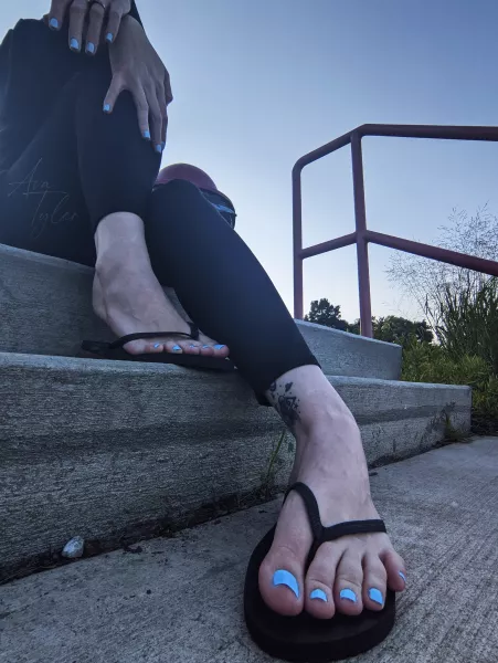 Are you naughty enough to worship them in public? 😏 by Avasfeetish