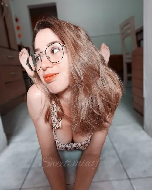 Are you paying attention to my glasses or to my boobs? by Sweet_Mia