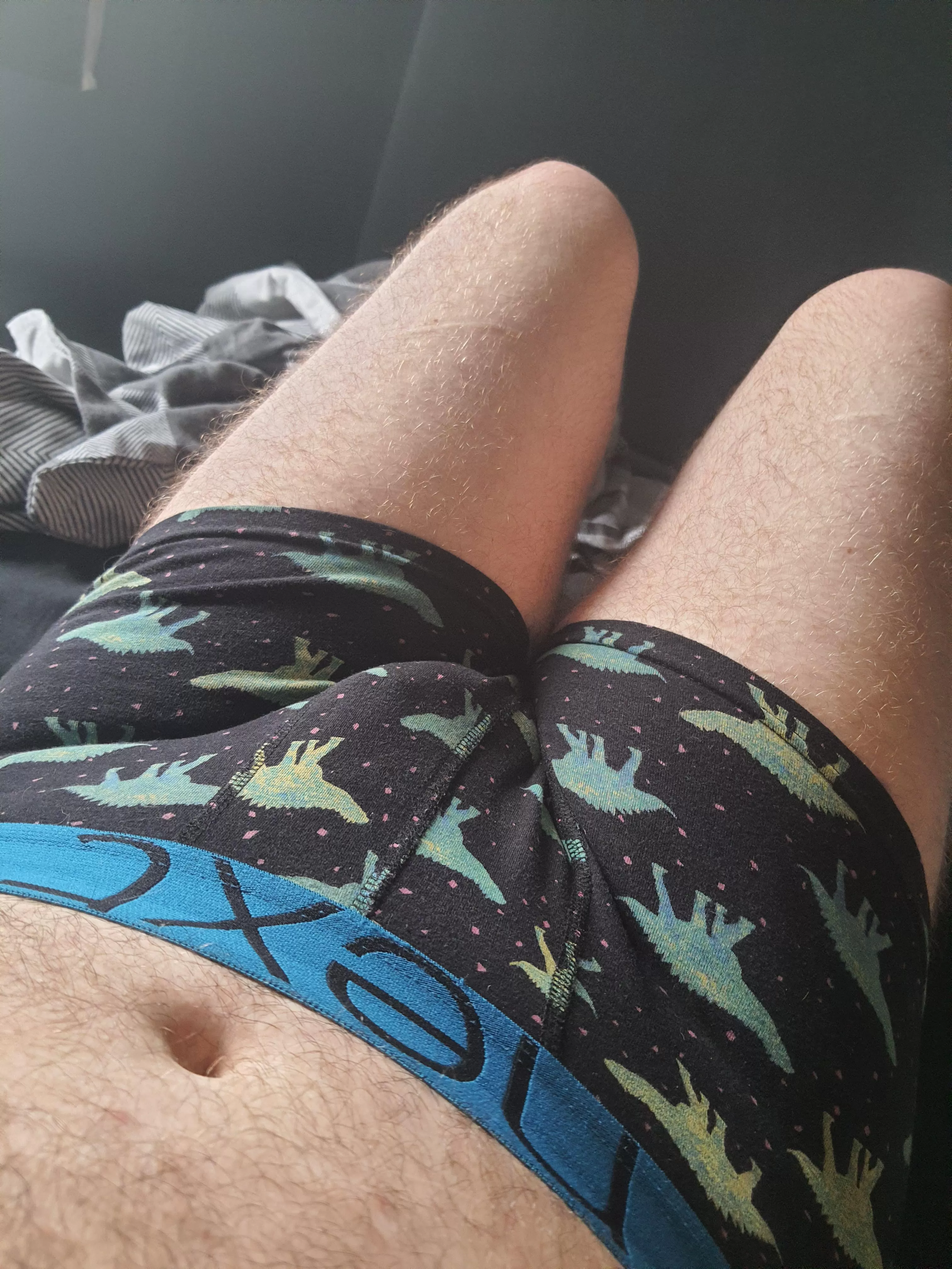 Aren't my dino undies cute~? 💙💚 posted by vxmpiretwink