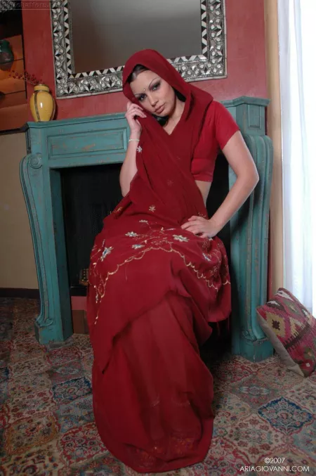 Aria Giovanni in a saree (X-post /r/ModelsGoneMild) by [deleted]
