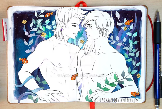 Ariel and Ursula - WIP by Laovaan by [deleted]