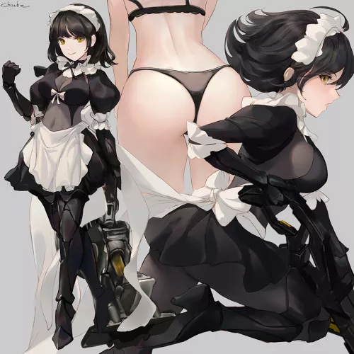 Armoured Black Maid (Chowbie) [Original] by sequence_string