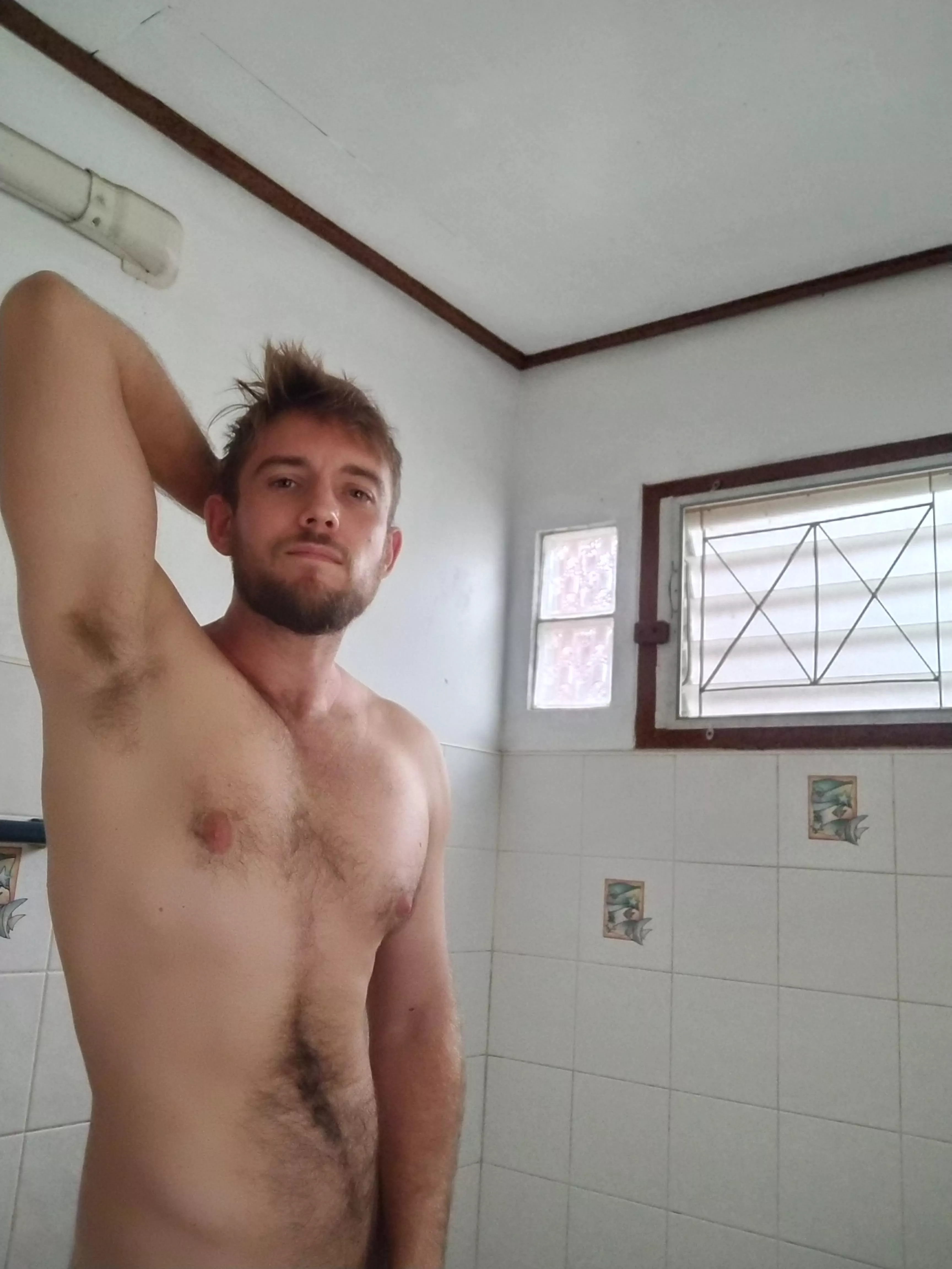 Armpit posing 😁 posted by BenUKfriendly