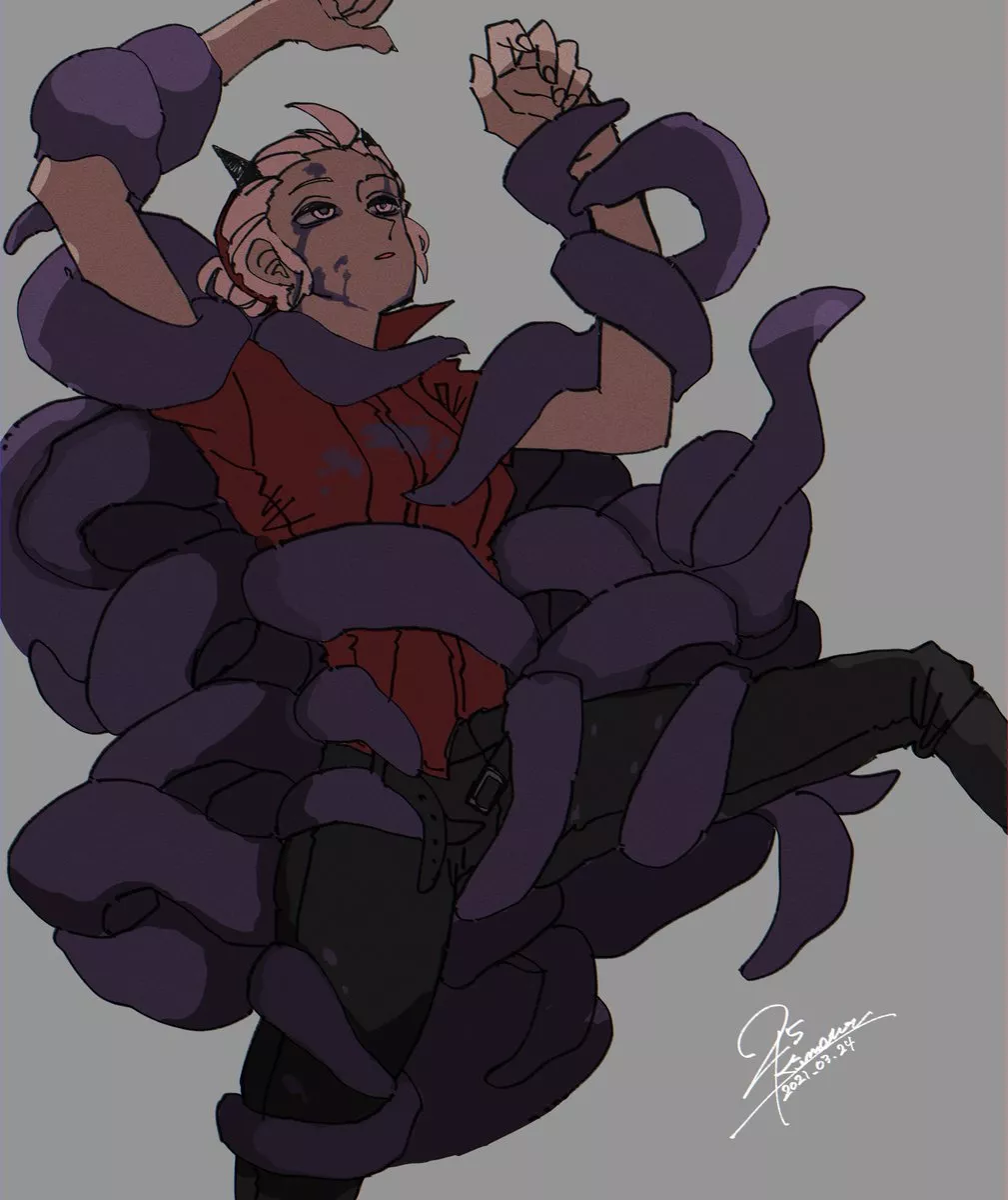 🐙 (art by @25_Kimera) (female) posted by MonsterFetish